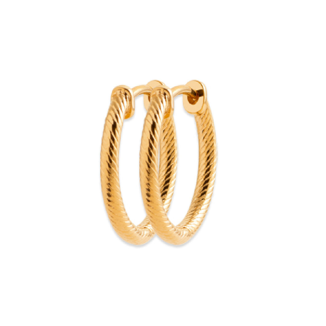 Mystigrey Nella 18K Gold Plated Earrings for Women