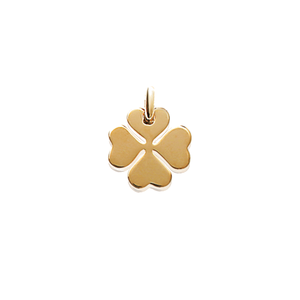 Mystigrey Clover .925 Sterling Silver Plated Rhodium and 18K Gold Plated Pendant