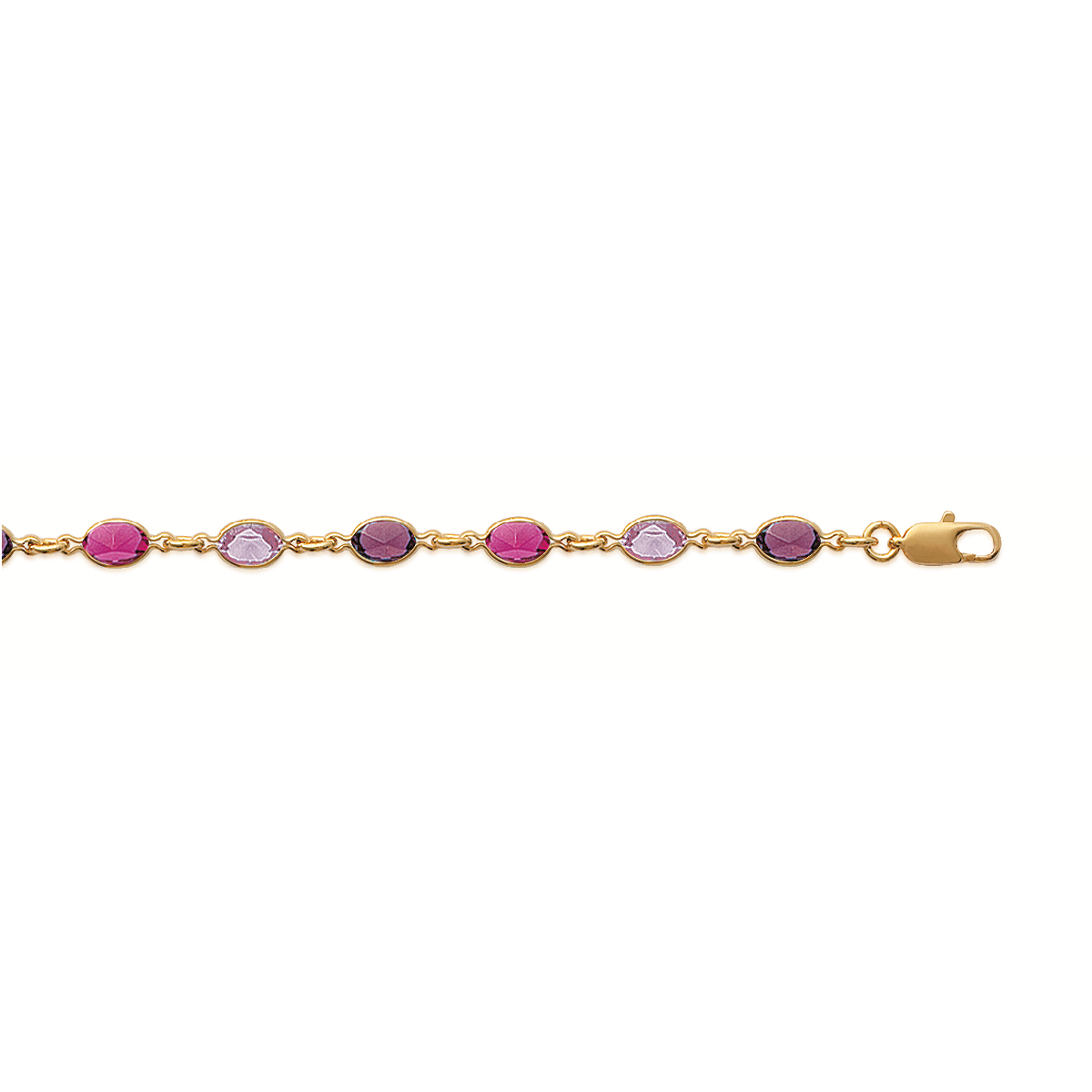 Mystigrey Oceana 18K Gold Plated Necklace for Women Blue or Pink