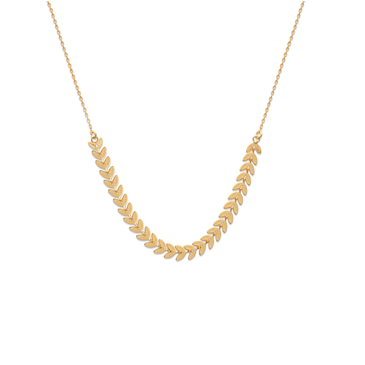 Cesaria Necklace in 925 Sterling Silver Plated Rhodium or 18K Gold Plated, view 2