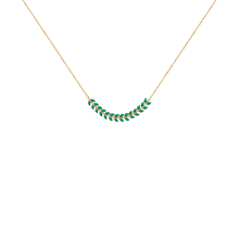 Load image into Gallery viewer, Mystigrey Eden Blue, Green or Red 18K Gold Plated Necklace for Women
