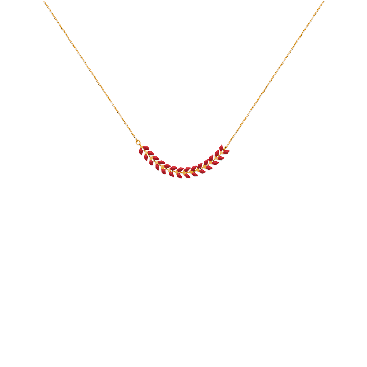 Mystigrey Eden Blue, Green or Red 18K Gold Plated Necklace for Women