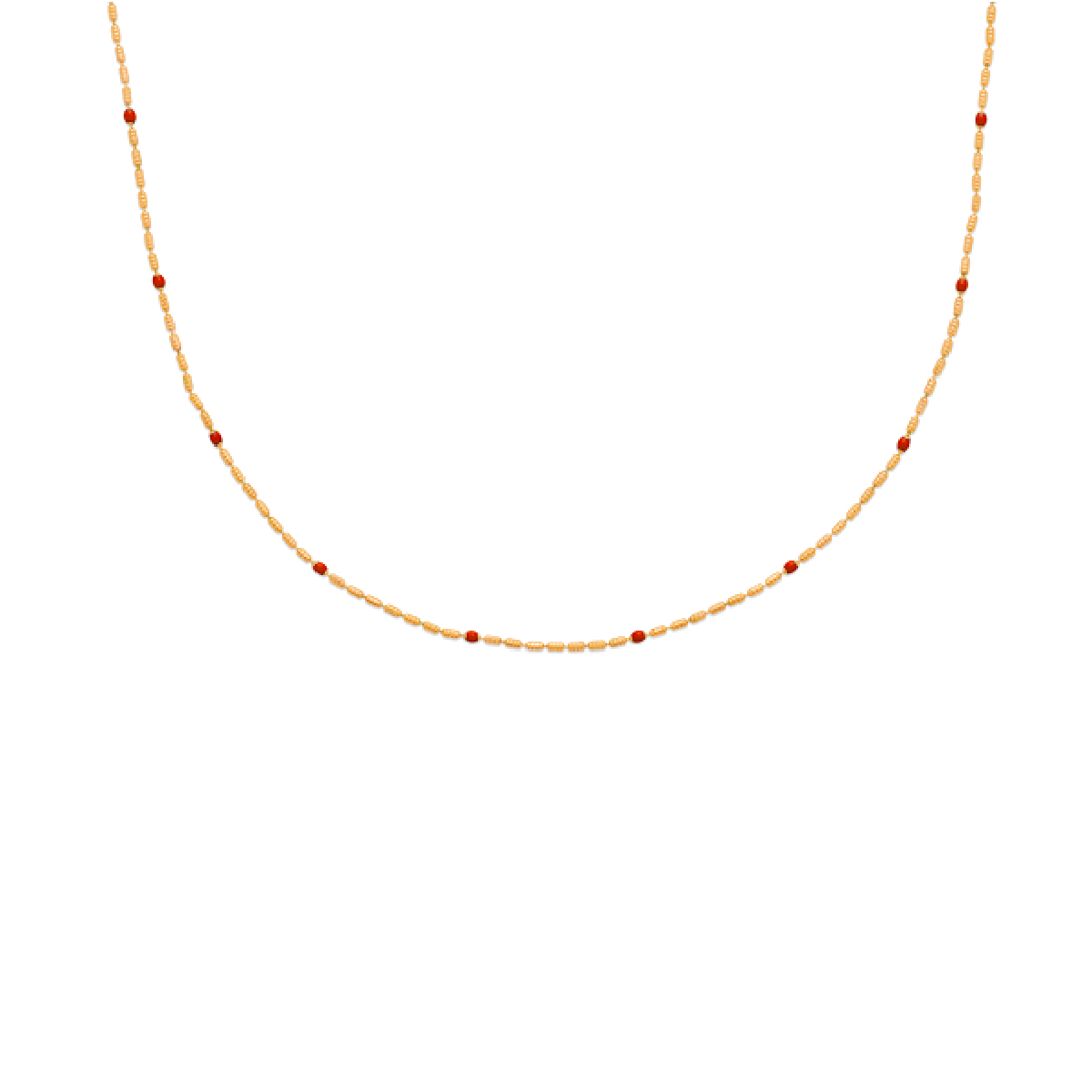 Mystigrey Colette 18K Gold Plated Necklace for Women Available in Turquoise, Blue, Red, Pink and Black