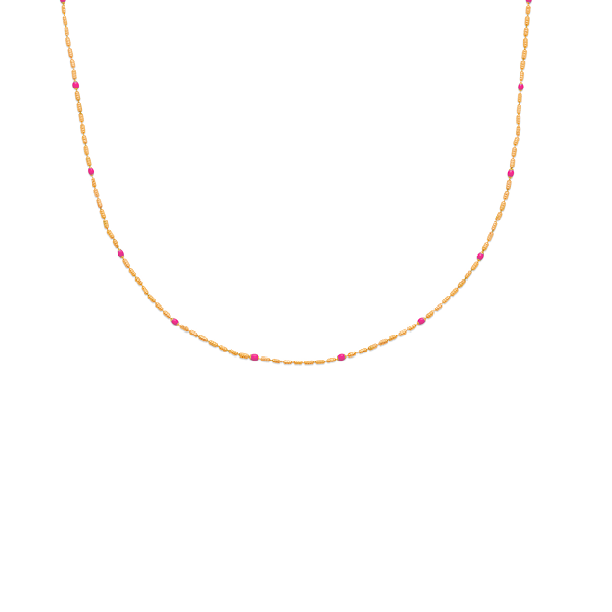 Mystigrey Colette 18K Gold Plated Necklace for Women Available in Turquoise, Blue, Red, Pink and Black