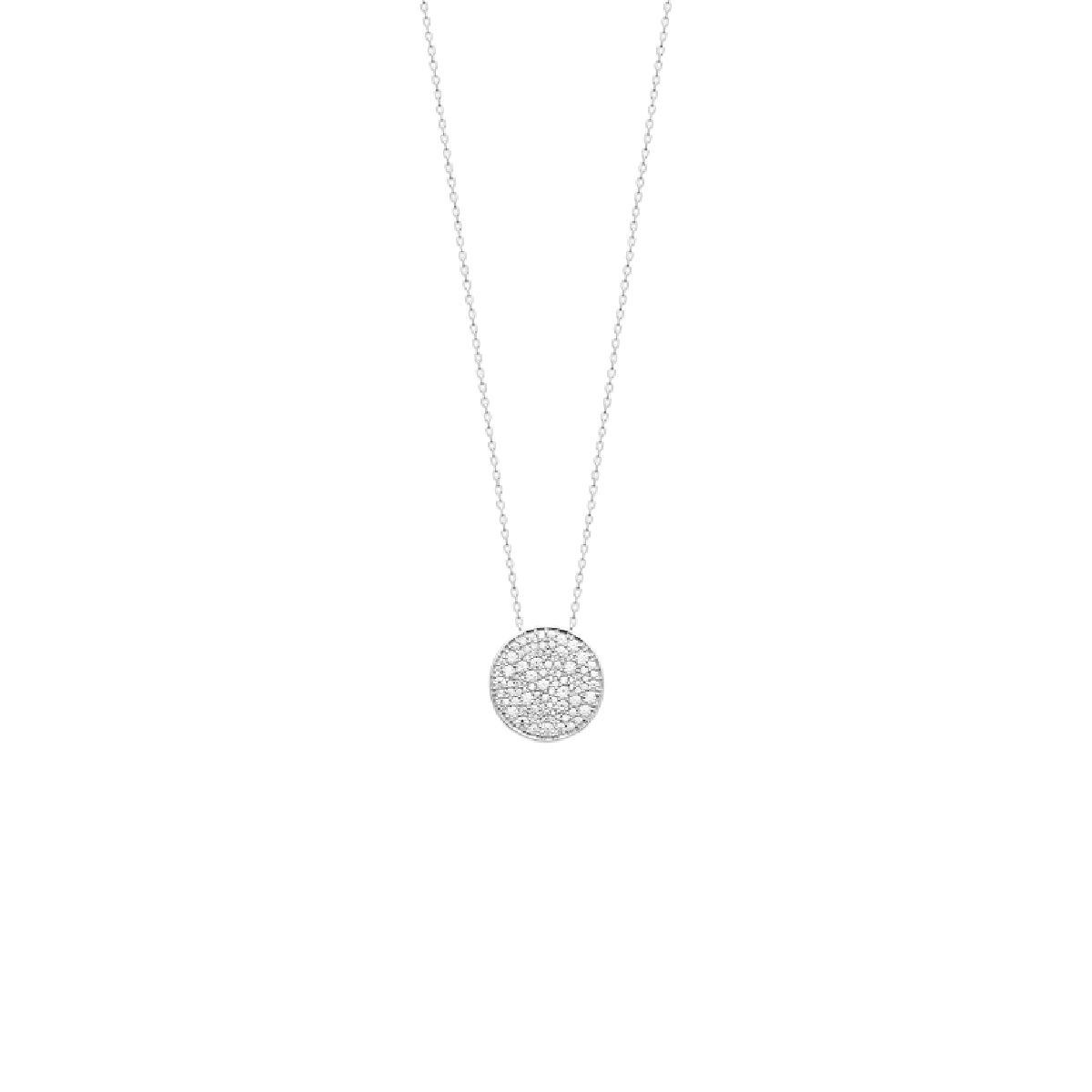 Mystigrey Calysta .925 Sterling Silver Plated Rhodium  and 18K Gold Plated Necklace for Women with Cubic Zirconia