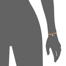 Load image into Gallery viewer, Rio Stainless Steel Bracelet Orange Quartzite with Steel Bead   Small
