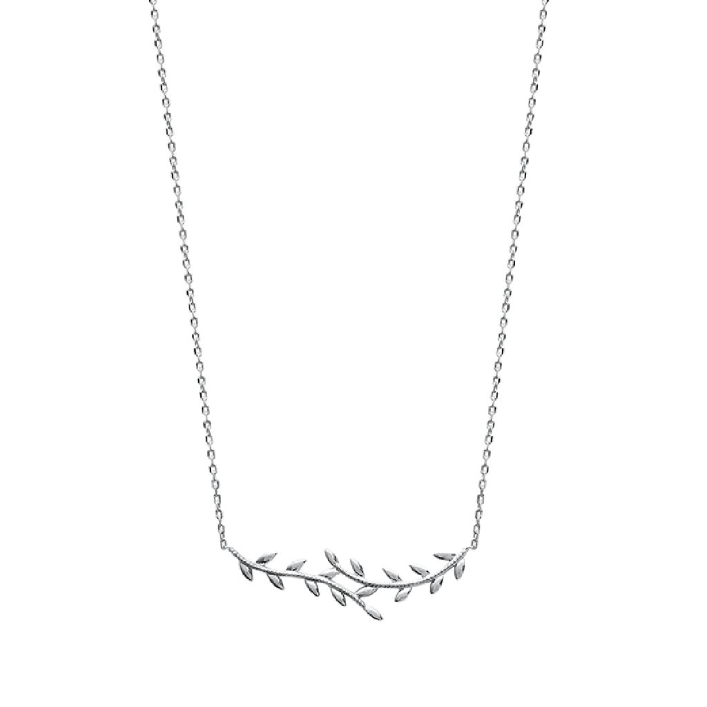 Mystigrey Eden .925 Sterling Silver Plated Rhodium and 18K Gold Plated Necklace