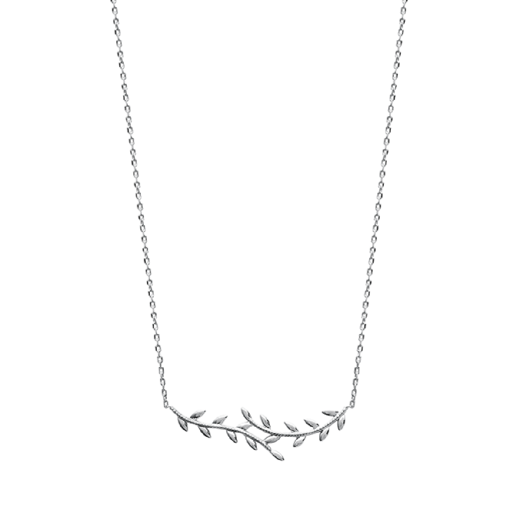 Mystigrey Eden .925 Sterling Silver Plated Rhodium and 18K Gold Plated Necklace