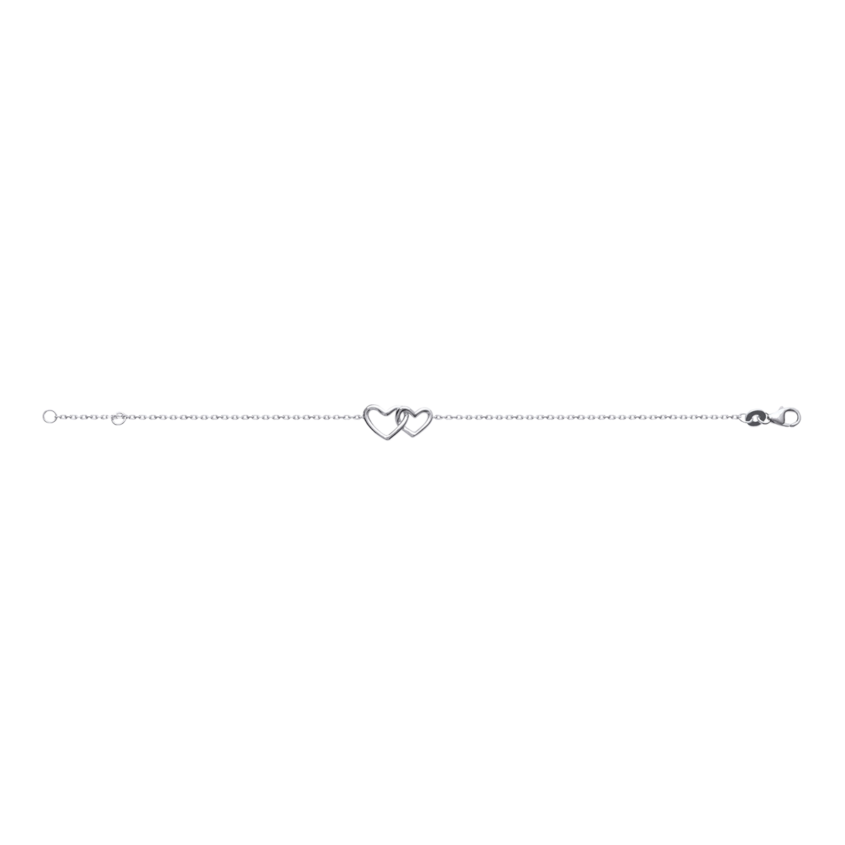 Mystigrey Sister Love .925 Sterling Silver Plated Rhodium and 18K Gold Plated Bracelet