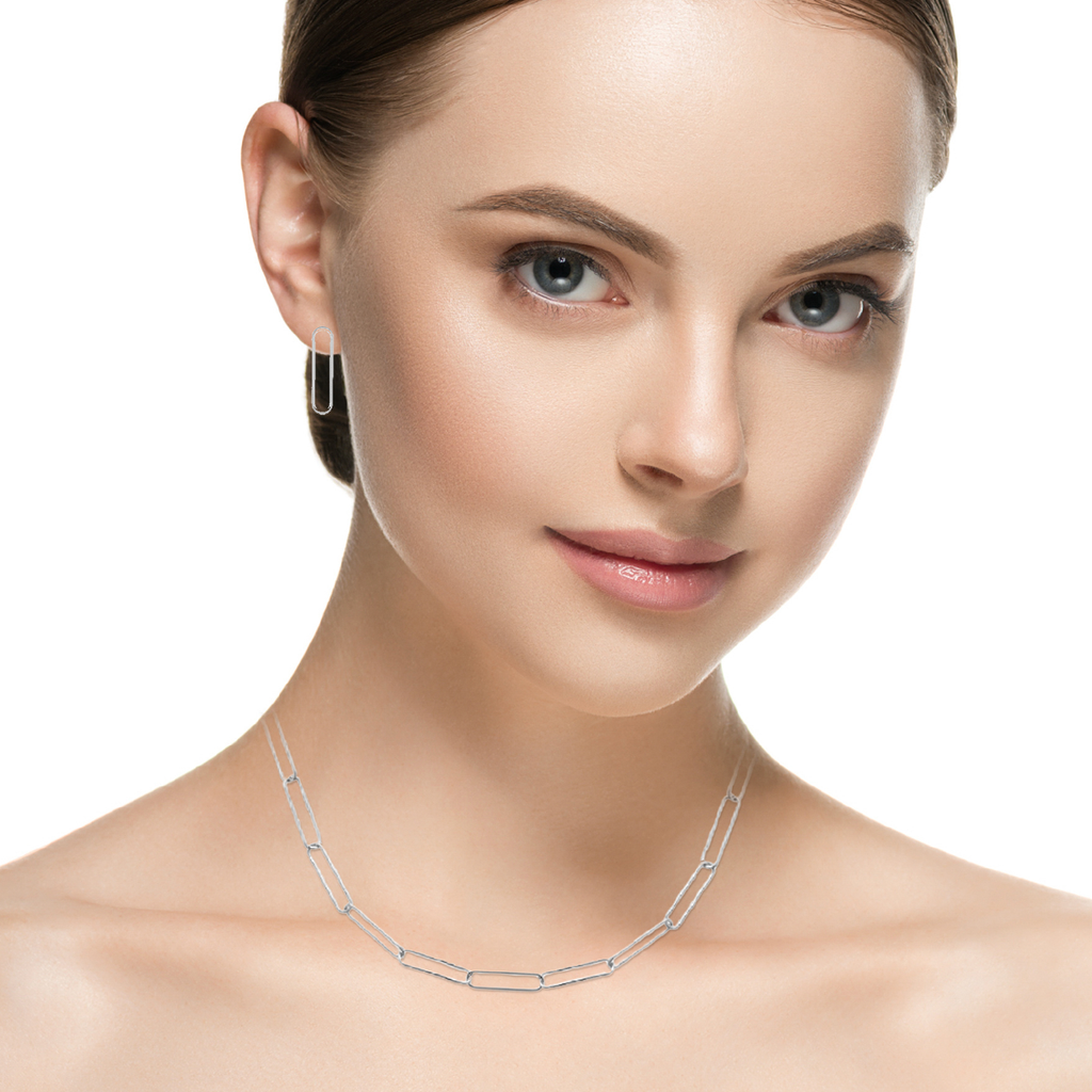 Mystigrey Piper .925 Sterling Silver Plated Rhodium and 18K Gold Plated Necklace