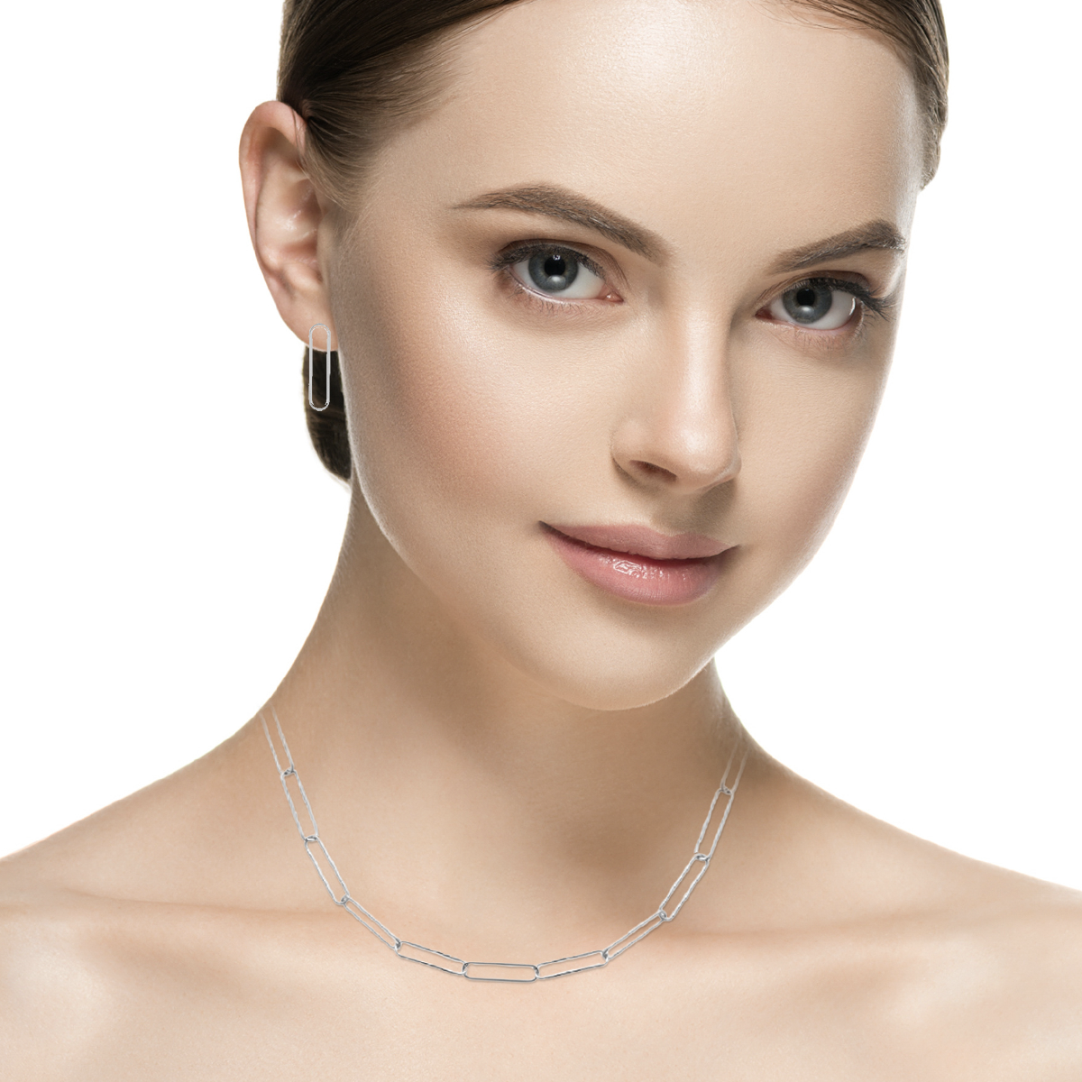 Mystigrey Piper .925 Sterling Silver Plated Rhodium and 18K Gold Plated Necklace