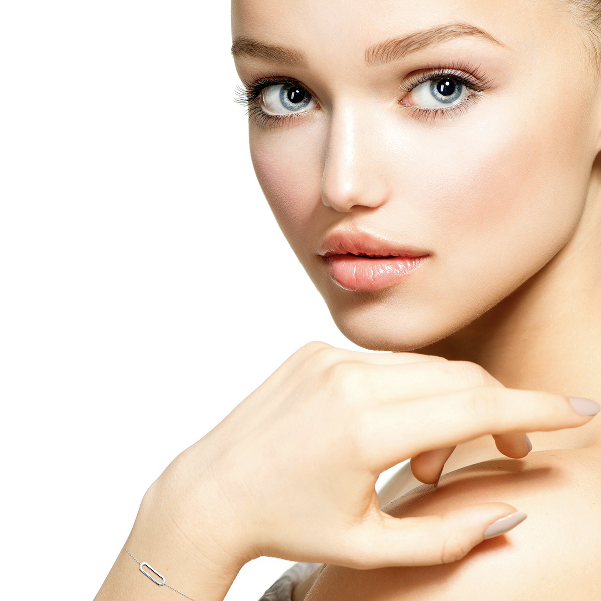 Mystigrey Mackenzie .925 Sterling Silver Plated Rhodium and 18K Gold Plated Bracelet