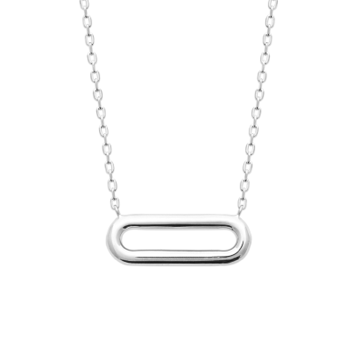 Mystigrey Mackenzie .925 Sterling Silver Plated Rhodium and 18K Gold Plated Necklace