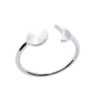 Moon Ring in 925 Sterling Silver Plated Rhodium or 18K Gold Plated