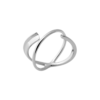 Jamie Open Ring in 925 Sterling Silver Plated Rhodium or 18K Gold Plated, view 6