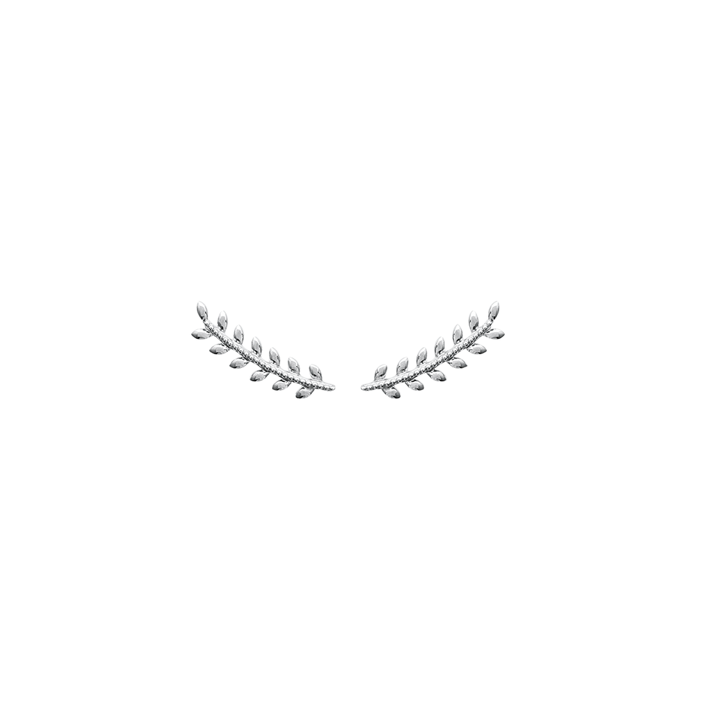 Eden Climber Earrings in 925 Sterling Silver Plated Rhodium or 18K Gold Plated, view 8