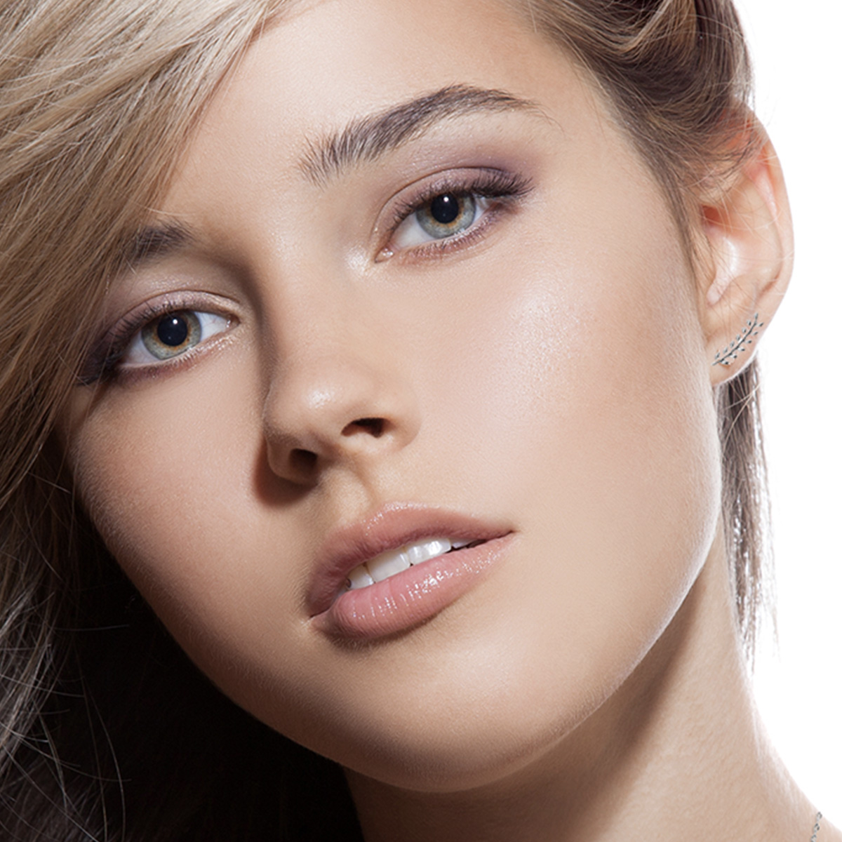 Mystigrey Eden .925 Sterling Silver Plated Rhodium and 18K Gold Plated Climber Earrings