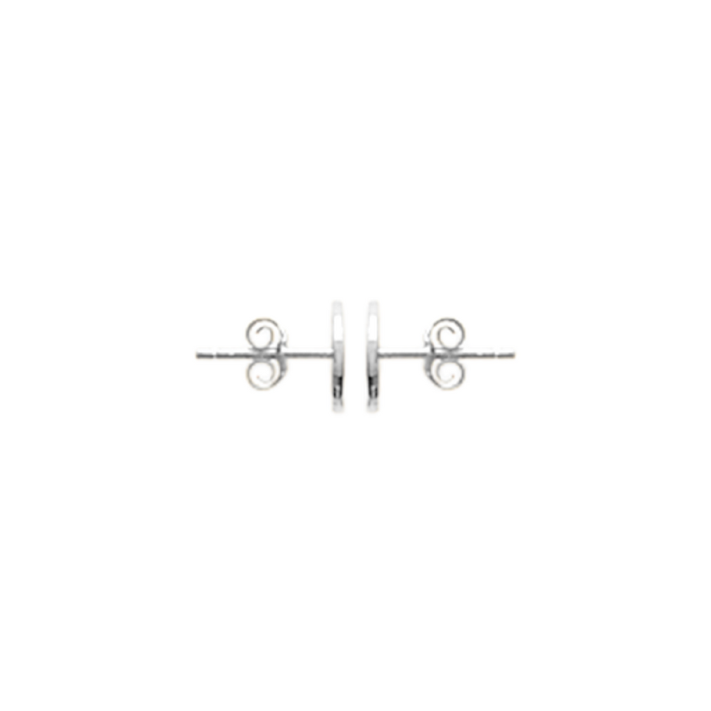 Ava Stud Earrings in 925 Sterling Silver Plated Rhodium or 18K Gold Plated, view 3