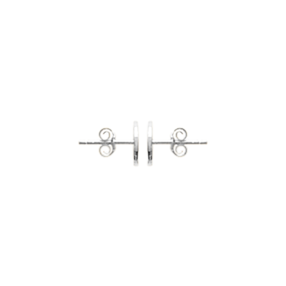 Ava Stud Earrings in 925 Sterling Silver Plated Rhodium or 18K Gold Plated, view 3