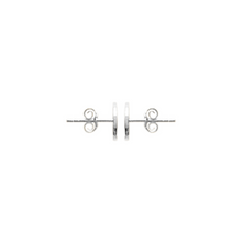 Load image into Gallery viewer, Mystigrey Ava .925 Sterling Silver Plated Rhodium and 18K Gold Plated Stud Earrings
