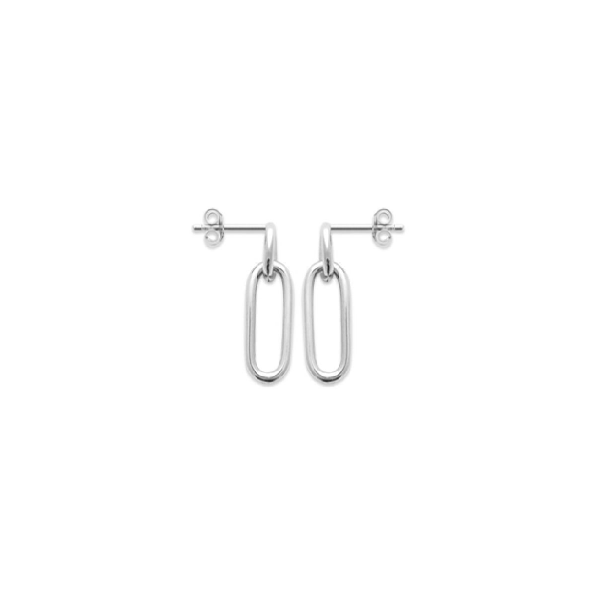 Mystigrey Julie .925 Sterling Silver Plated Rhodium and 18K Gold Plated Stud Earrings
