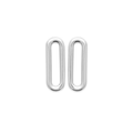 Mystigrey Mackenzie .925 Sterling Silver Plated Rhodium and 18K Gold Plated Stud Earrings