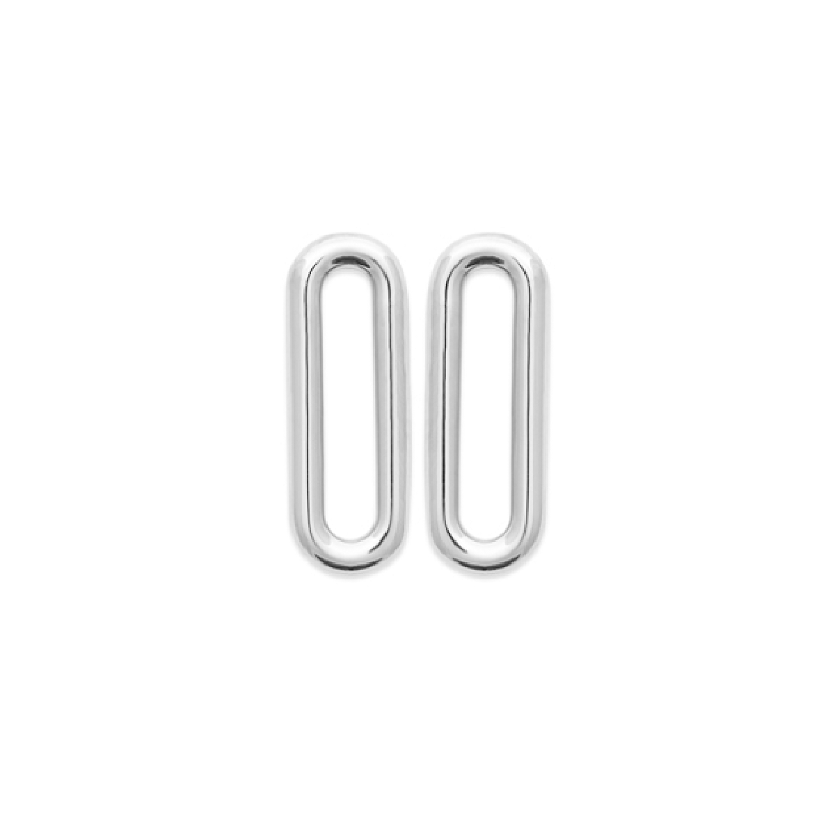 Mystigrey Mackenzie .925 Sterling Silver Plated Rhodium and 18K Gold Plated Stud Earrings
