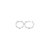 Lacy Earrings in 925 Sterling Silver Plated Rhodium or 18K Gold Plated, view 2