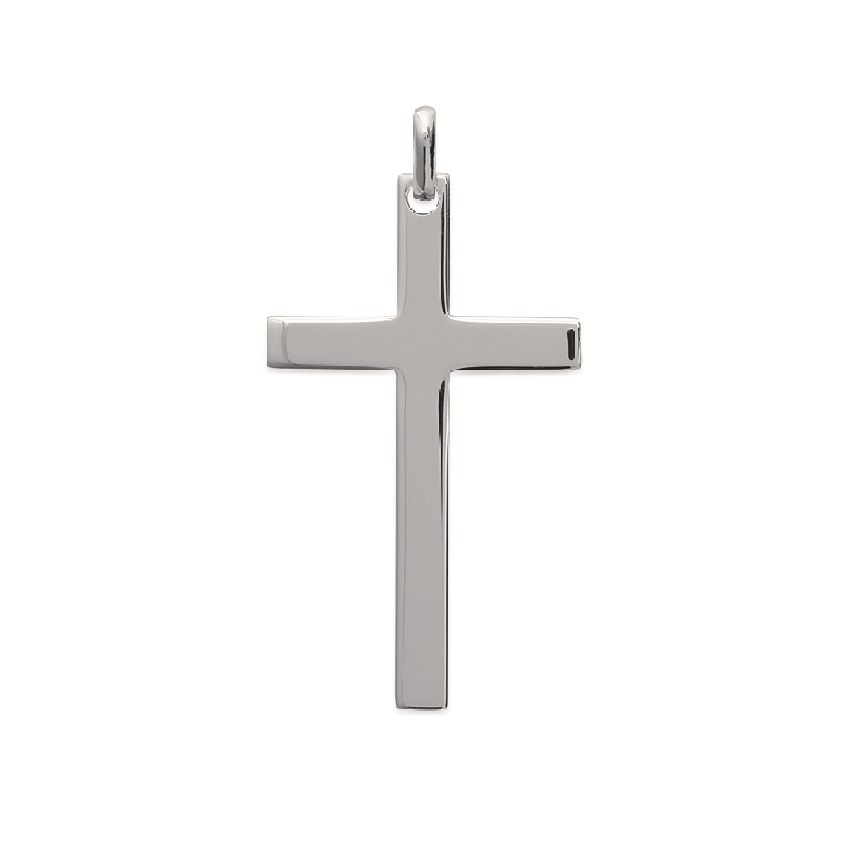 Mystigrey Cross .925 Sterling Silver Plated Rhodium and 18K Gold Plated Pendant for Women and Men  X Large 2 inches x 1.2 inch and Large 1.1 inch x.6 inch and Small 0.8 inch x 0.4 inch