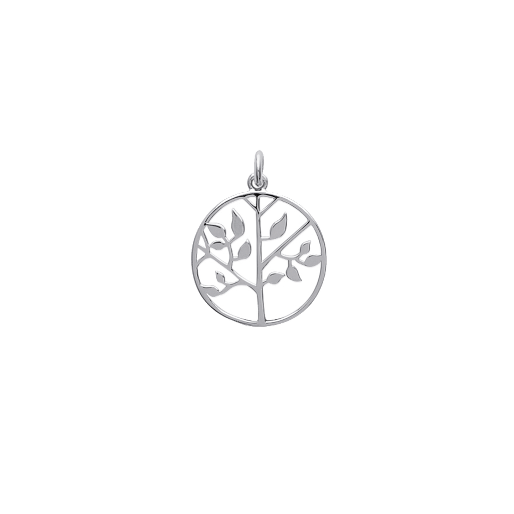 Mystigrey Tree of Life 925 Sterling Silver Plated Rhodium and 18K Gold Plated Pendant for Women