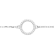 Load image into Gallery viewer, Mystigrey Angel .925 Sterling Silver Plated Rhodium Bracelet for Women with Cubic Zirconia
