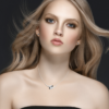 Montana Necklace in 925 Sterling Silver Plated Rhodium or 18K Gold Plated, view 11