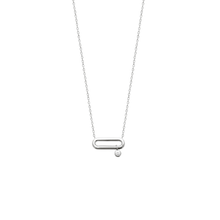 Load image into Gallery viewer, Mystigrey Mackenzie .925 Sterling Silver Plated Rhodium and 18K Gold Plated Necklace for Women with Cubic Zirconia
