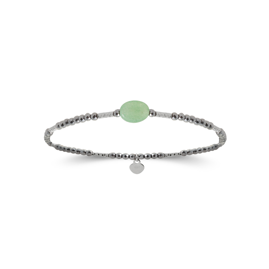Mystigrey Serenity 925 Sterling Silver Plated Rhodium Cord Bracelet