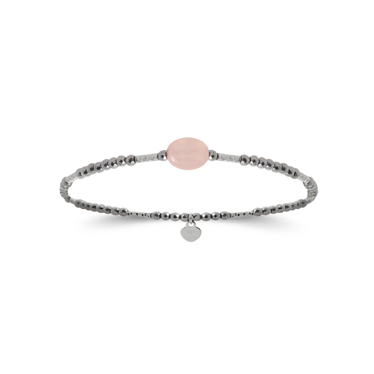 Mystigrey Serenity 925 Sterling Silver Plated Rhodium Cord Bracelet