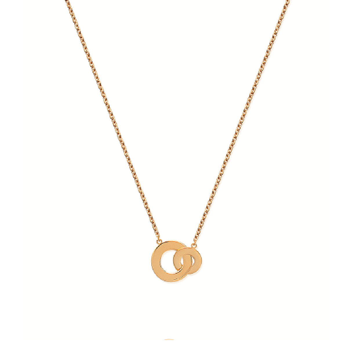 Mystigrey Carter .925 Sterling Silver Plated Rhodium  and 18K Gold Plated Necklace