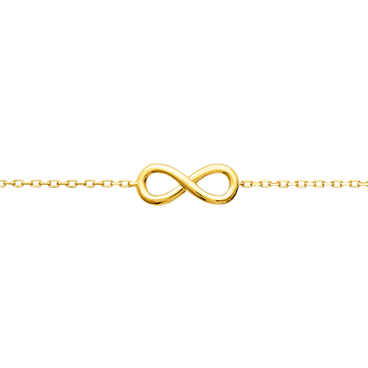 Mystigrey Infinity .925 Sterling Silver Plated Rhodium and 18K Gold Plated Bracelet