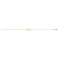 Mystigrey Infinity .925 Sterling Silver Plated Rhodium and 18K Gold Plated Bracelet