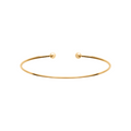 Mystigrey Olivia .925 Sterling Silver Plated Rhodium and 18K Gold Plated and 18K Rose Gold Plated Bangle for Women