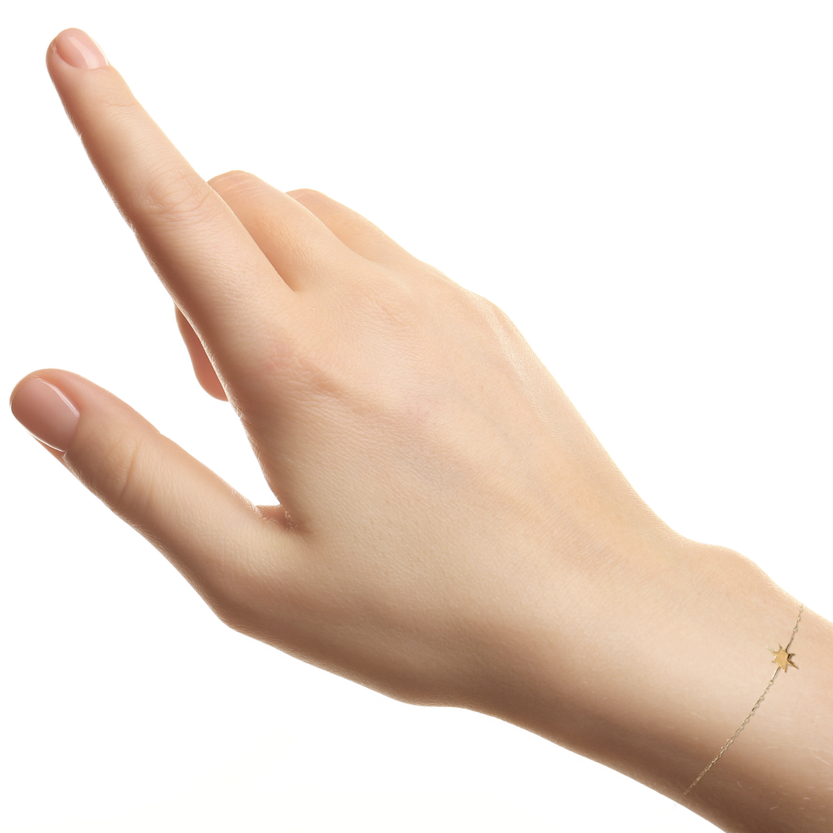 Mystigrey Polaris 18K Gold Plated North Star Bracelet for Women