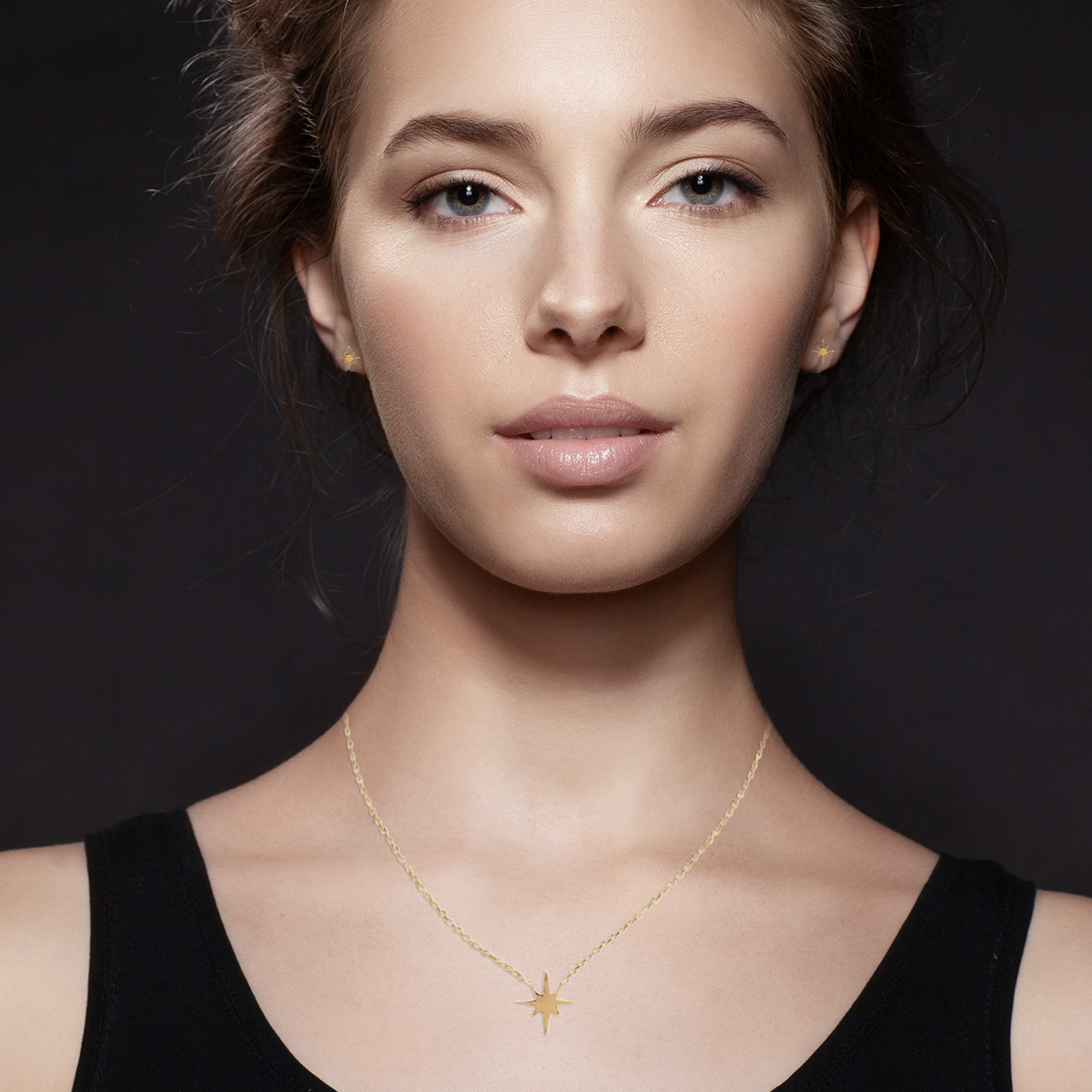 Mystigrey Polaris 18K Gold Plated  North Star Necklace for Women