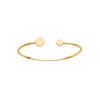 Lucy Dot Bangle in 925 Sterling Silver Plated Rhodium or 18K Gold Plated, view 8