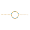 Load image into Gallery viewer, Mystigrey Lacy 18K Gold Plated and .925 Sterling Silver Plated Rhodium Bracelet for Women Red, Turquoise, White
