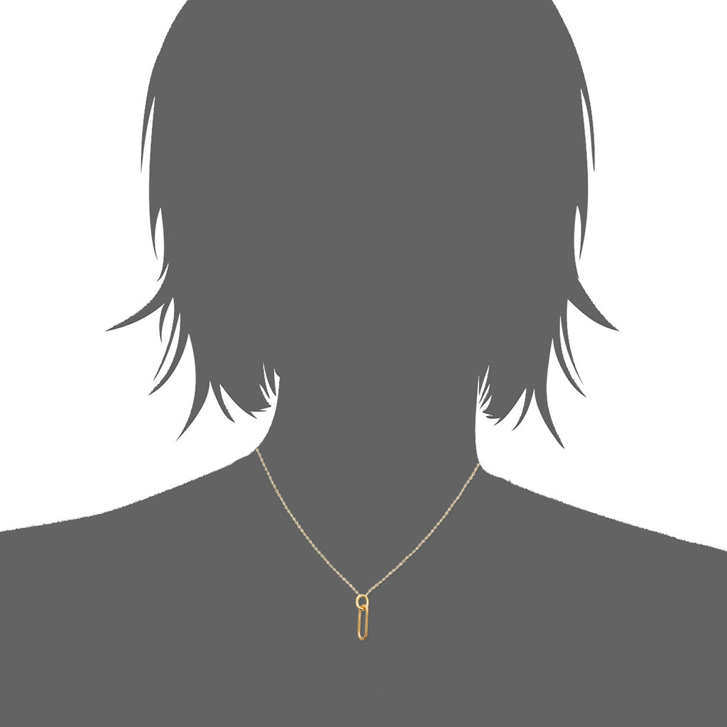 Mystigrey Julie .925 Sterling Silver Plated Rhodium and 18K Gold Plated Necklace