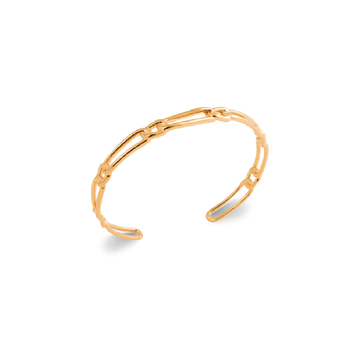 Mystigrey Julie .925 Sterling Silver Plated Rhodium and 18K Gold Plated Bangle for Women