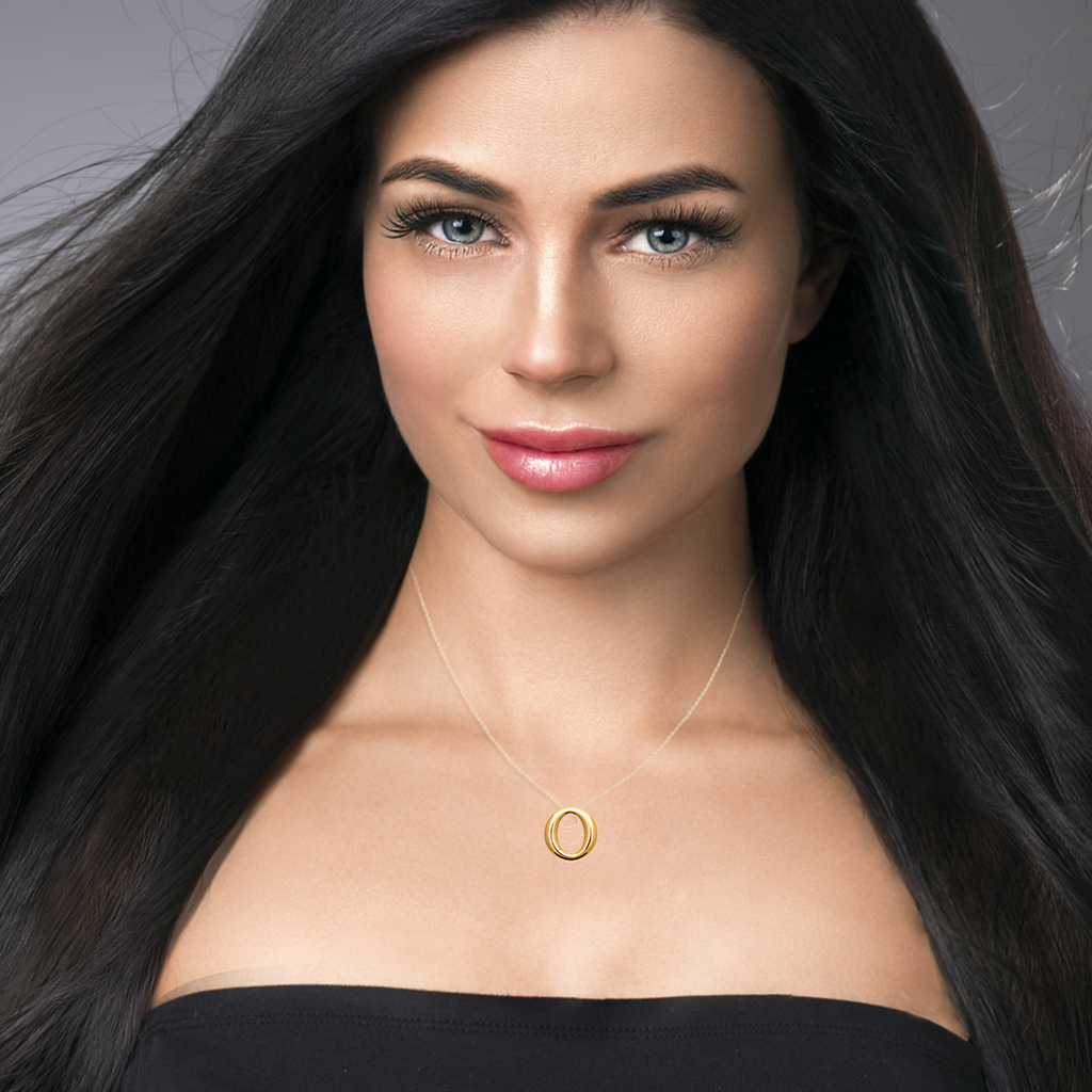 Mystigrey Octavia .925 Sterling Silver Plated Rhodium and 18K Gold Plated Necklace