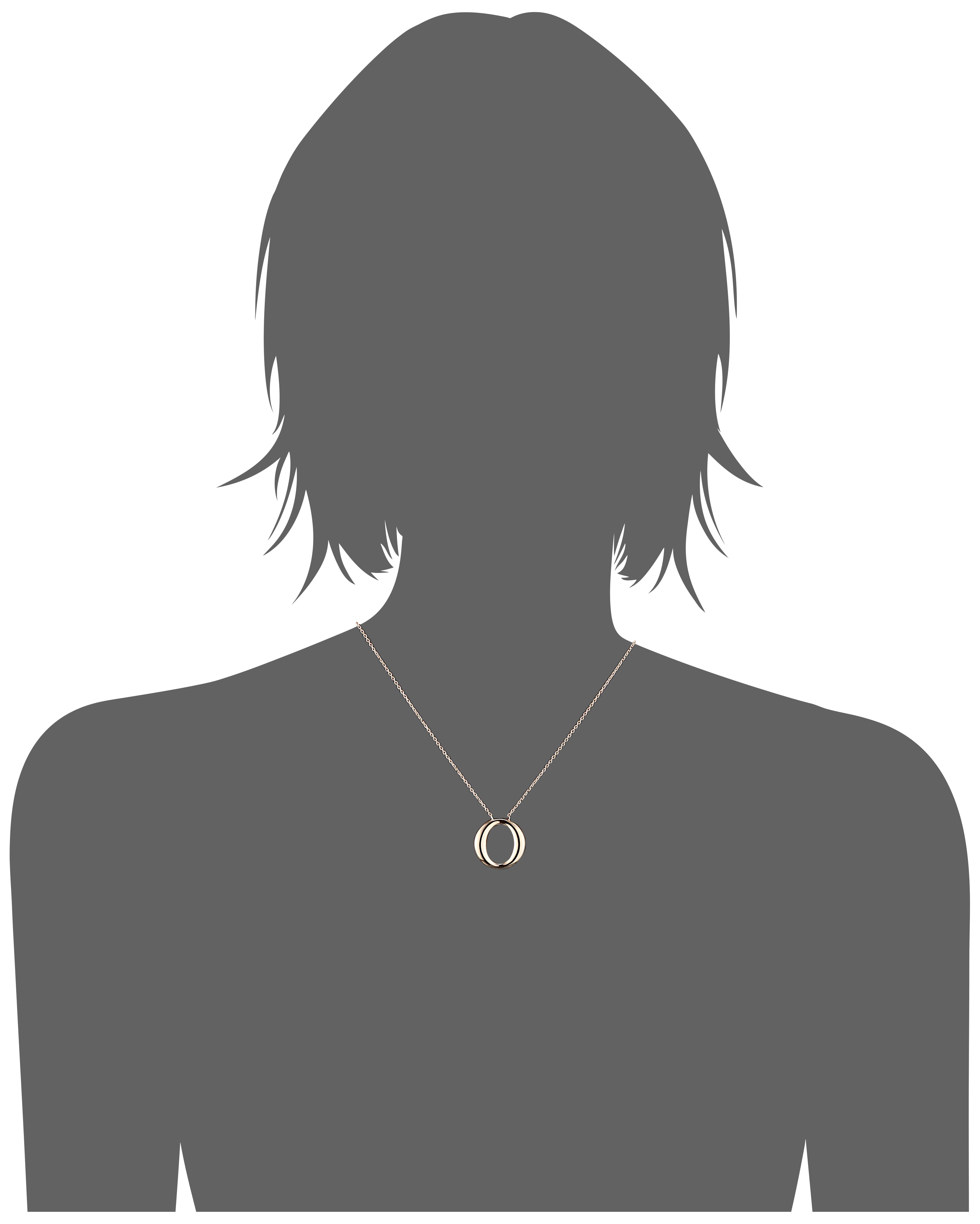 Mystigrey Octavia .925 Sterling Silver Plated Rhodium and 18K Gold Plated Necklace