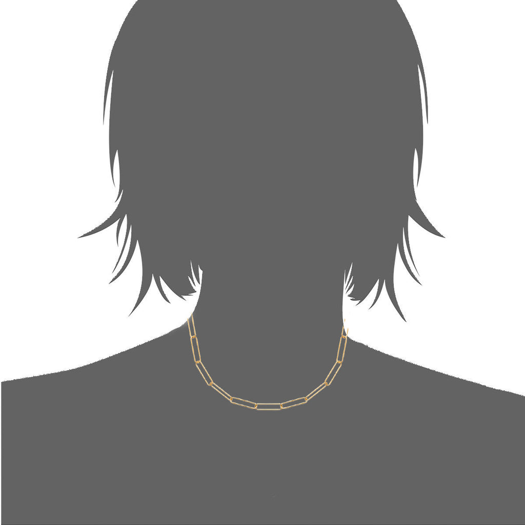 Mystigrey Piper .925 Sterling Silver Plated Rhodium and 18K Gold Plated Necklace