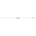 Mystigrey Mackenzie .925 Sterling Silver Plated Rhodium and 18K Gold Plated Bracelet