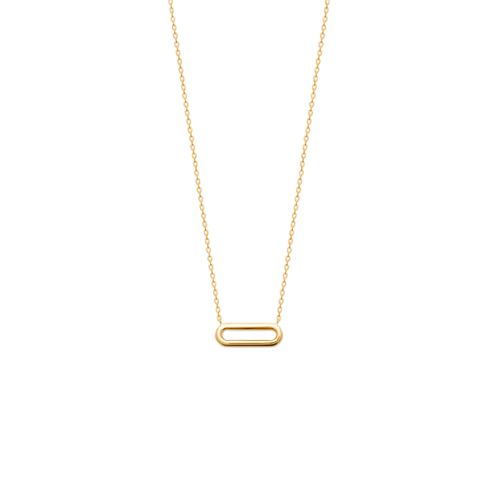 Mystigrey Mackenzie .925 Sterling Silver Plated Rhodium and 18K Gold Plated Necklace